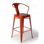 Барный стул Tolix Bar Stool 75 Armchair Backed designed by Xavier Pauchard		 in 1934 от LaLume