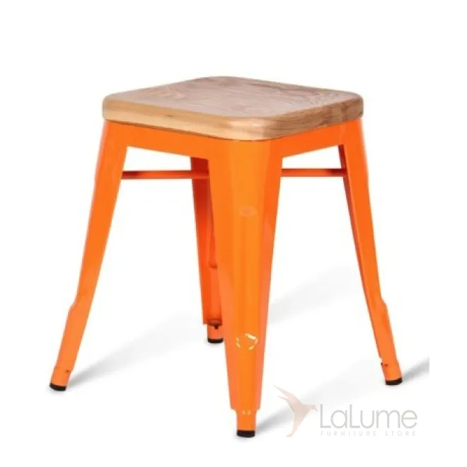 Кухонный стул Tolix Wood Seat Stool designed by Xavier Pauchard in 1934 от LaLume