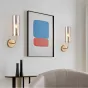 Настенный светильник Agne Brass Glass Tube wall light от ImperiumLoft