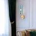 Настенный светильник Agne Brass Glass Tube wall light