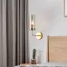 Настенный светильник Agne Brass Glass Tube wall light