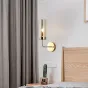 Настенный светильник Agne Brass Glass Tube wall light от ImperiumLoft