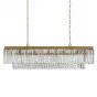 Люстра RH 1920s Odeon Clear Gold Square Chandelier от LaLume