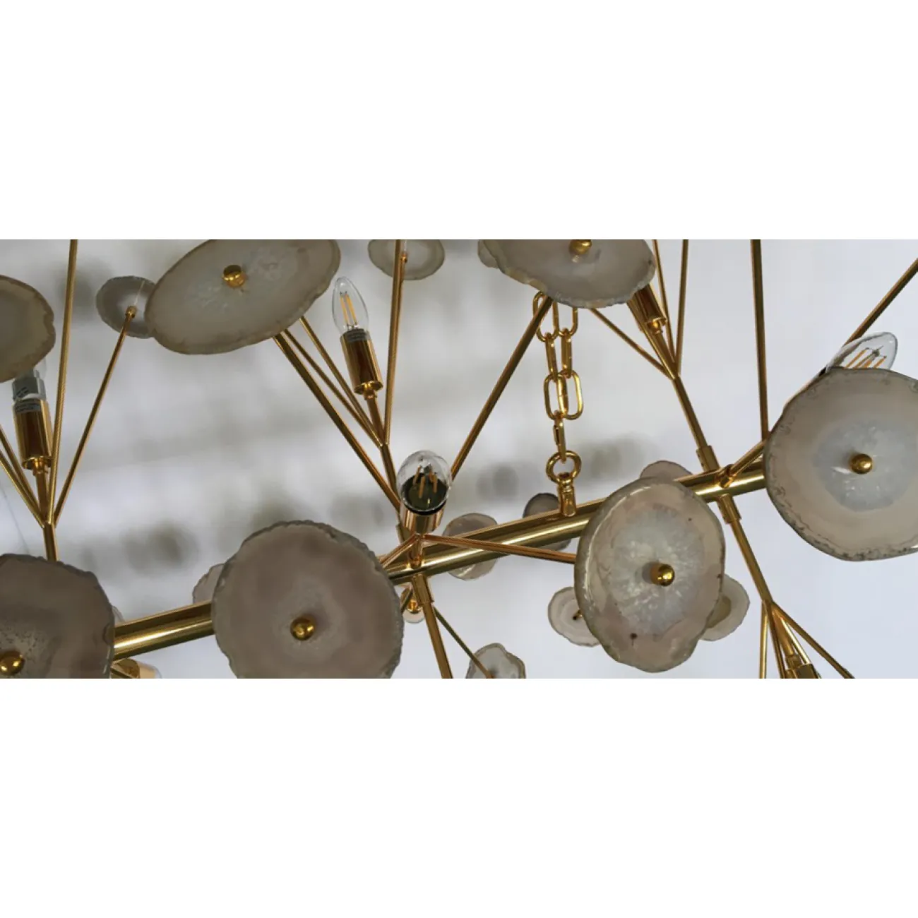 Люстра Burst Chandelier Natural Agate Line от LaLume
