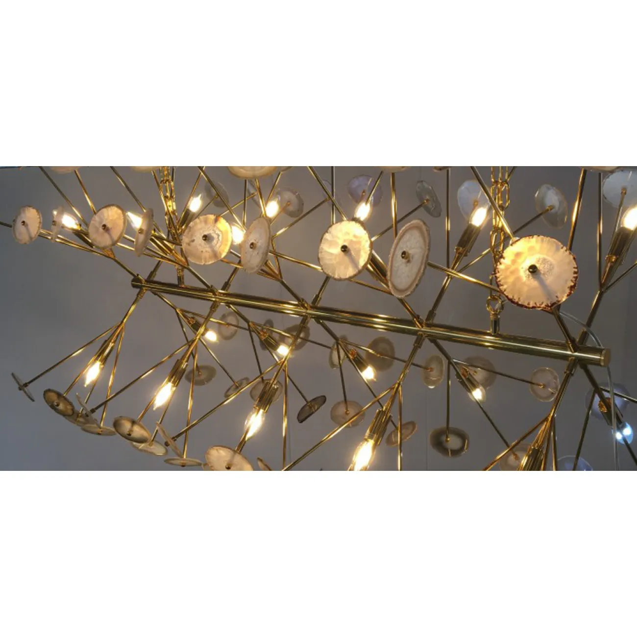 Люстра Burst Chandelier Natural Agate Line от LaLume