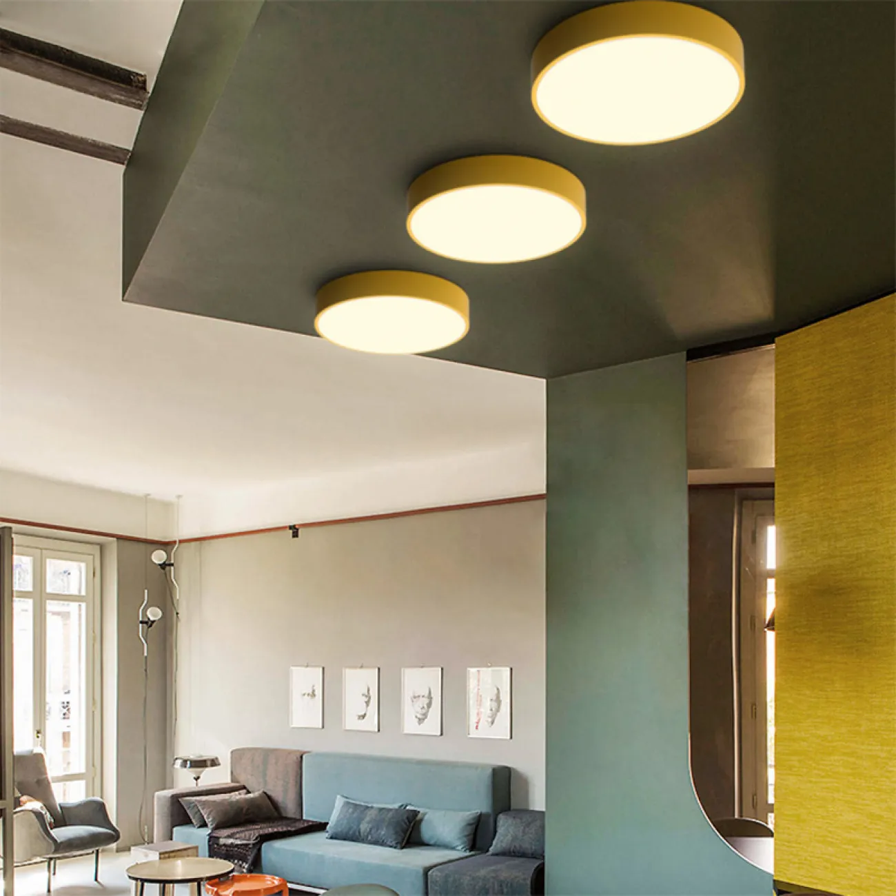 Потолочный светильник DISC COLOR D30 Grey от ImperiumLoft