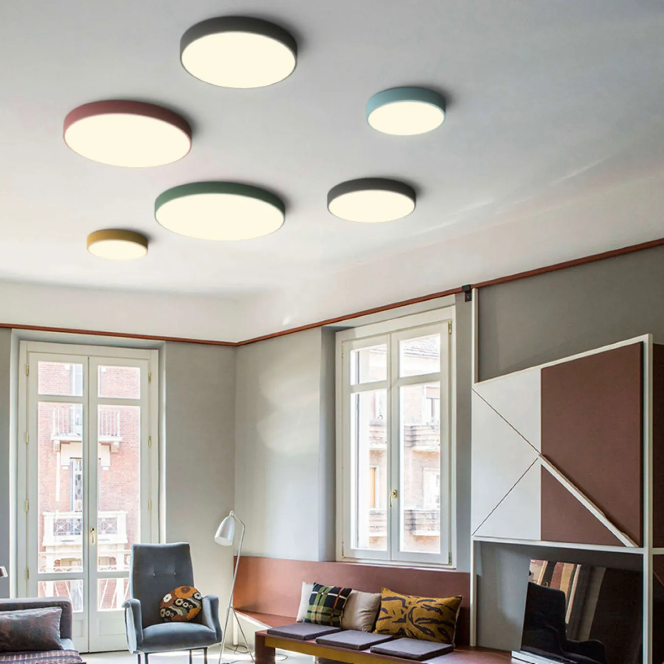 Потолочный светильник DISC COLOR D30 Grey от ImperiumLoft