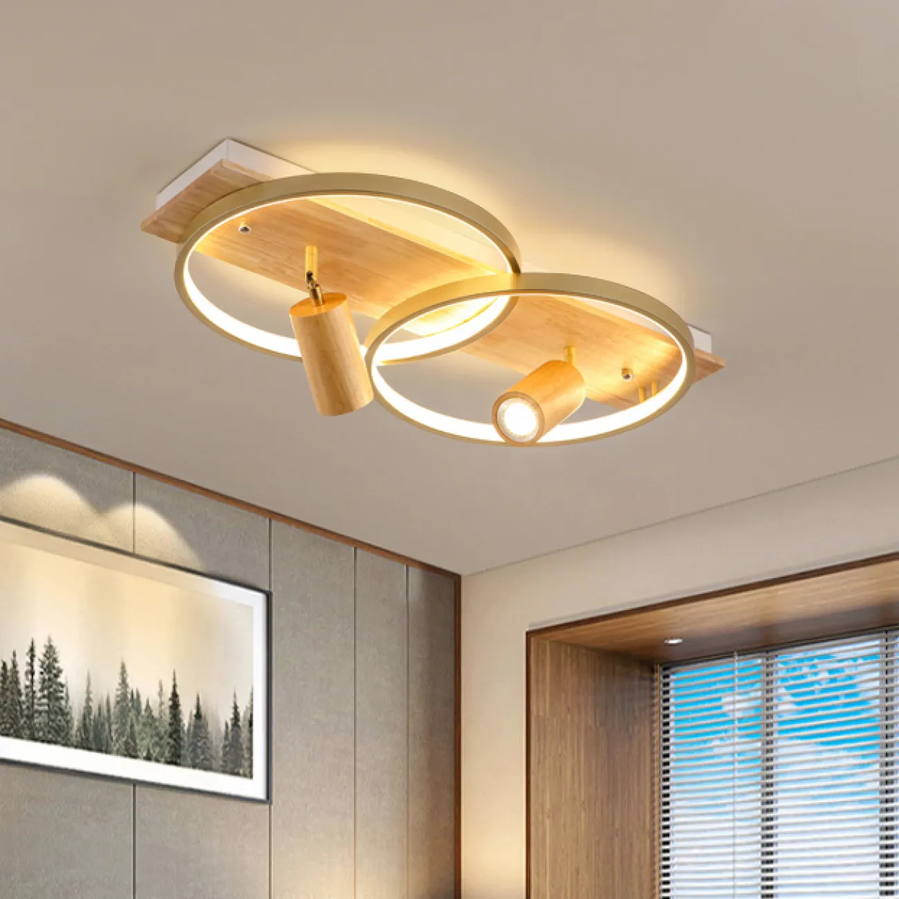Потолочный светильник DIDRIKA L65 Dark Brown Трехцветный свет от ImperiumLoft