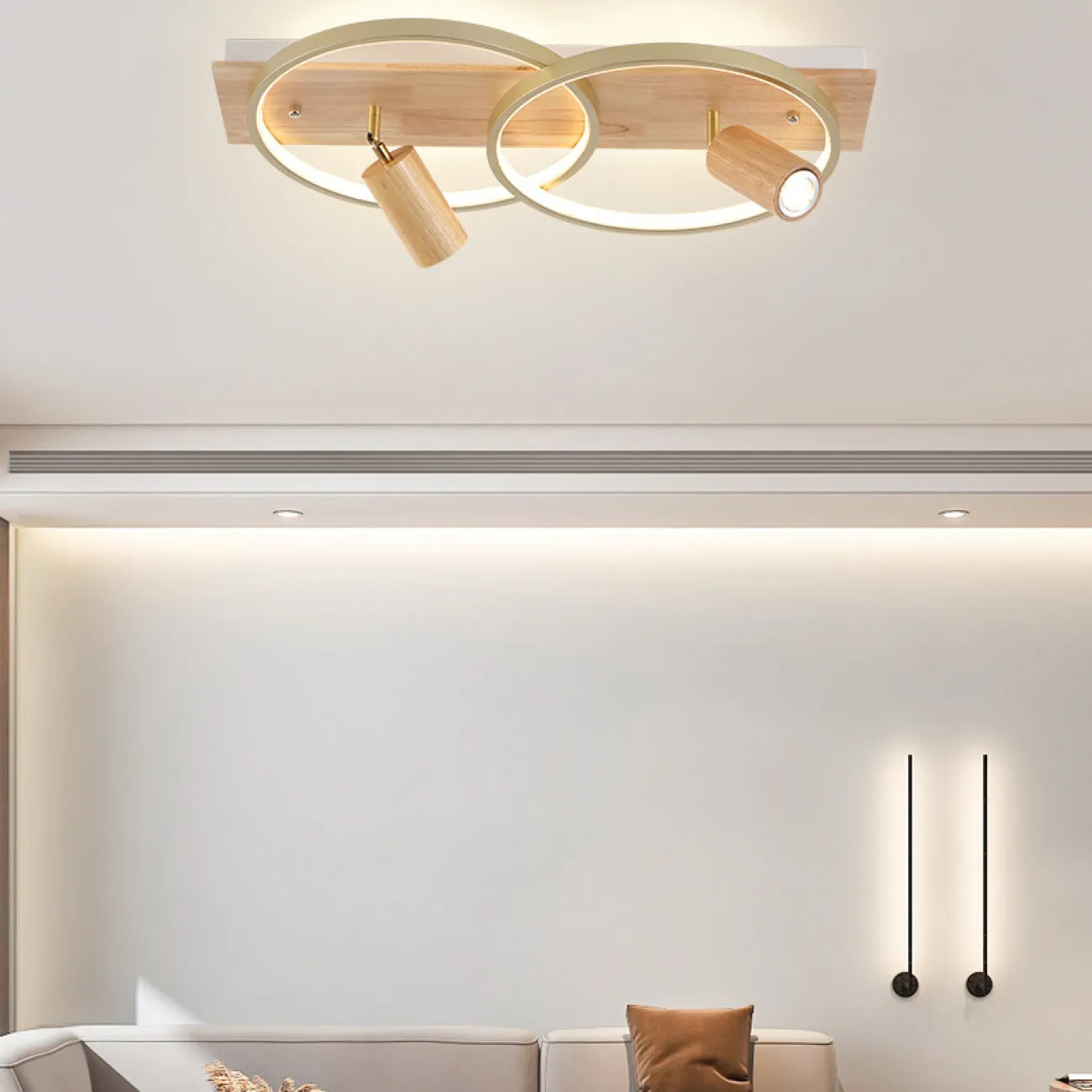Потолочный светильник DIDRIKA L65 Dark Brown Трехцветный свет от ImperiumLoft