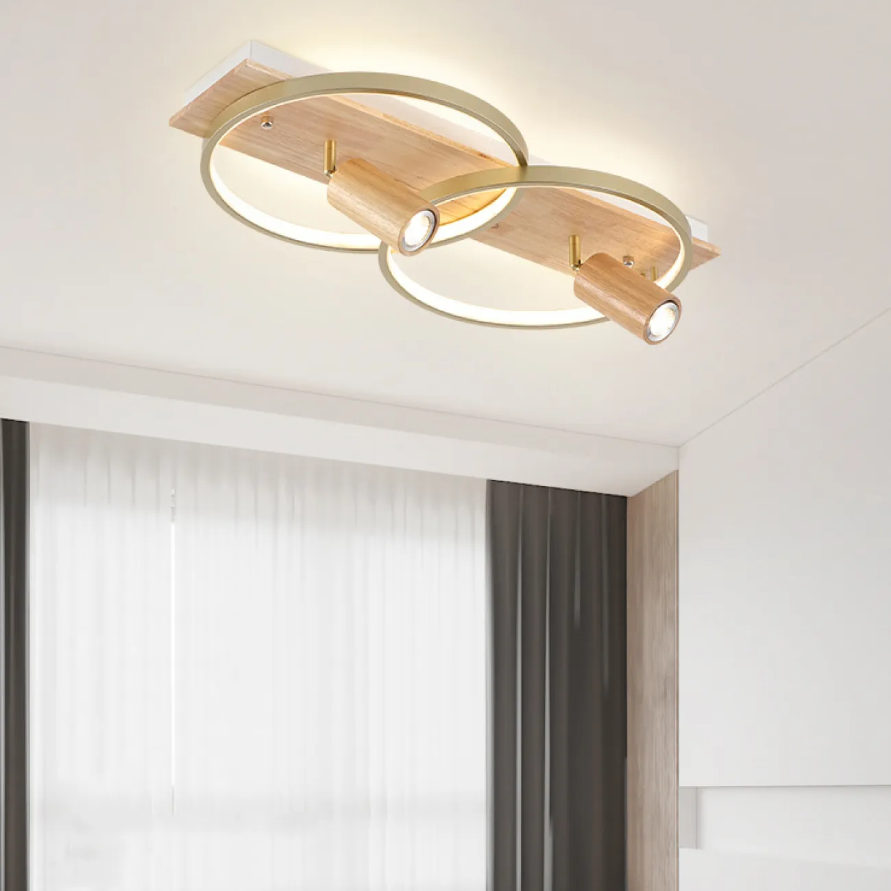Потолочный светильник DIDRIKA L65 Dark Brown Трехцветный свет от ImperiumLoft
