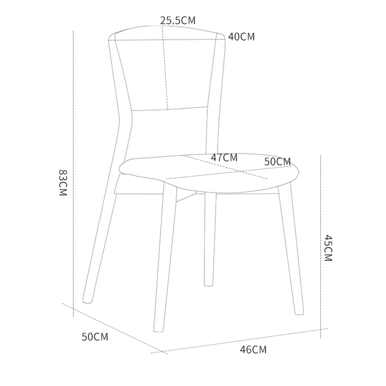 Дизайнерский обеденный стул LaLume-ST00218
