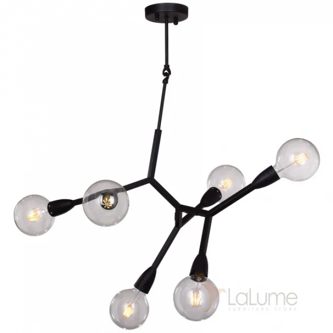 Люстра Polygon Chandelier 6 Black от LaLume