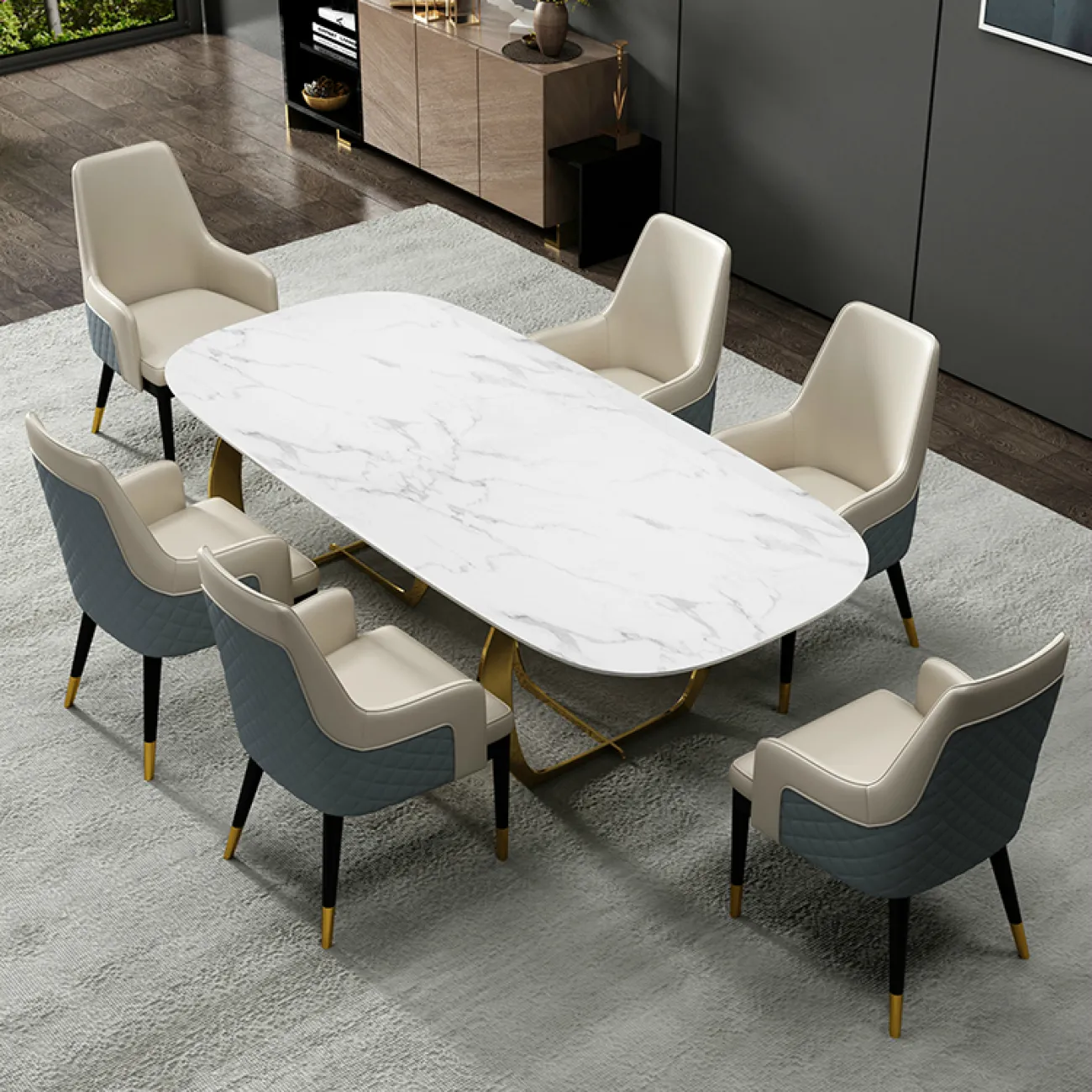 Дизайнерский обеденный стол LaLume-AZ00300