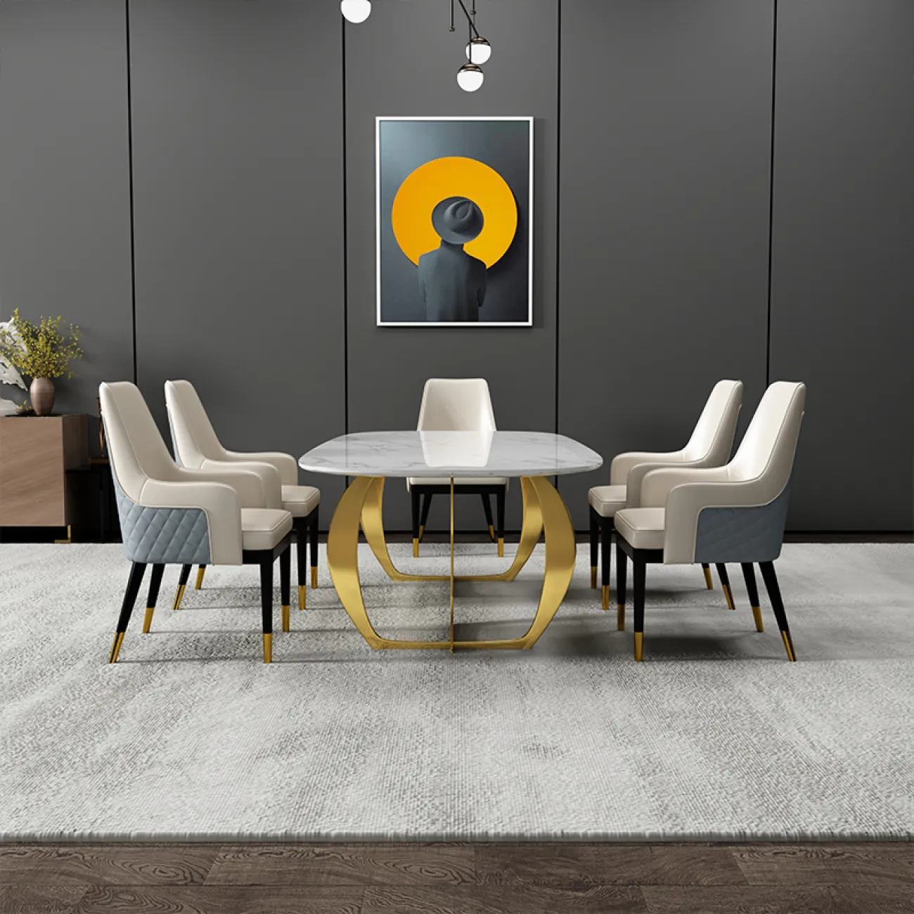 Дизайнерский обеденный стол LaLume-AZ00300