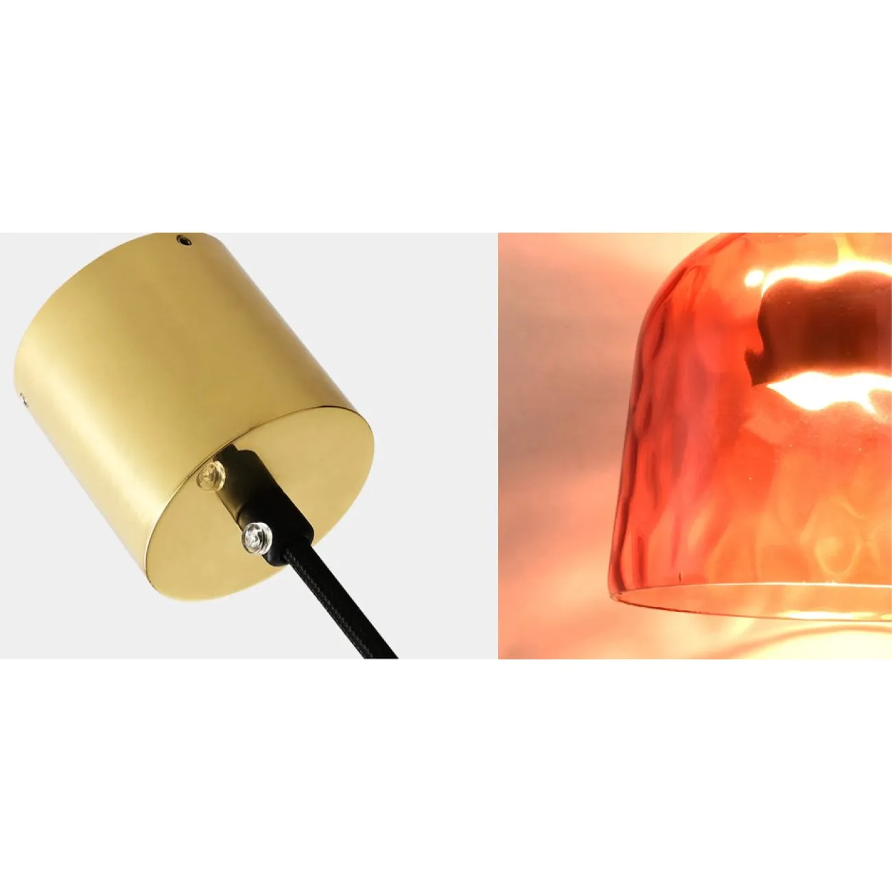 Серия подвесных светильников из цветного стекла CANDY