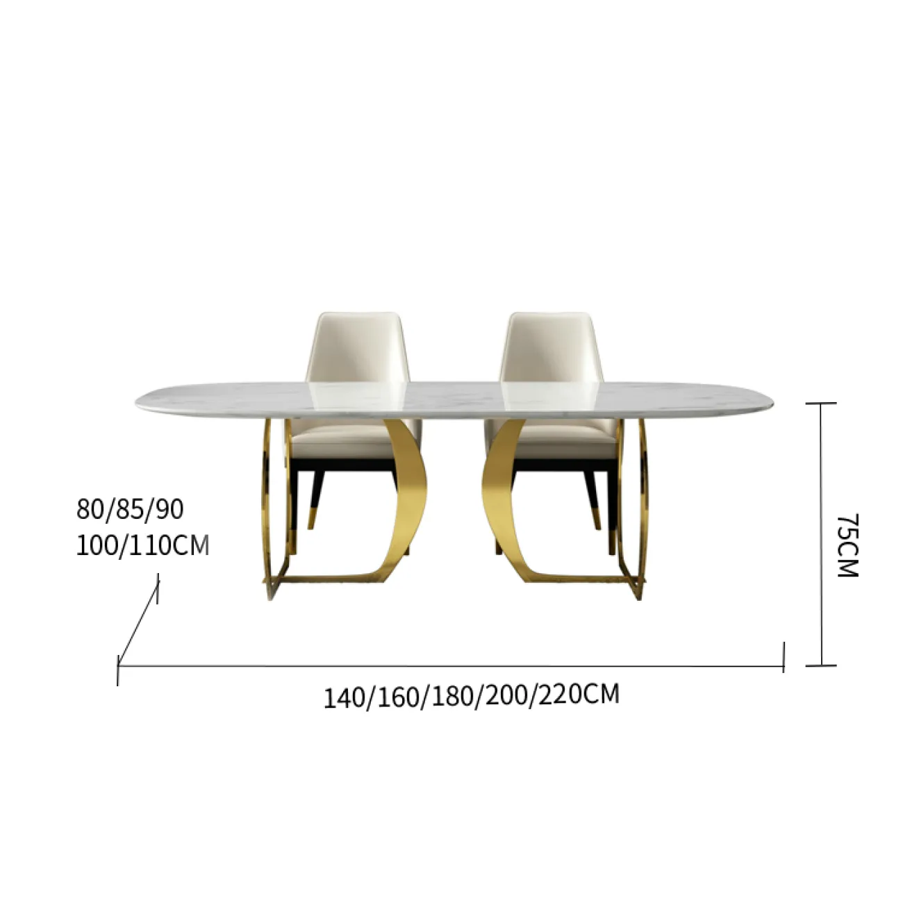 Дизайнерский обеденный стол LaLume-AZ00300