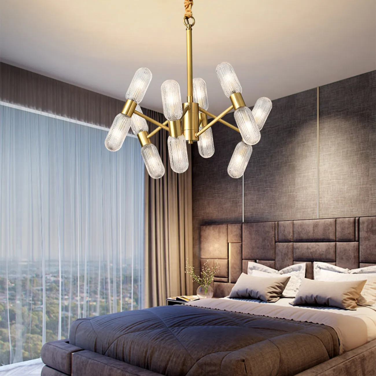 Потолочная люстра SELIA CH L12 от ImperiumLoft