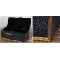 Шкатулка из ската Black Caviar Red Coral от LaLume