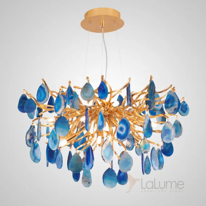 Подвесная люстра AGATE BLUE от ImperiumLoft