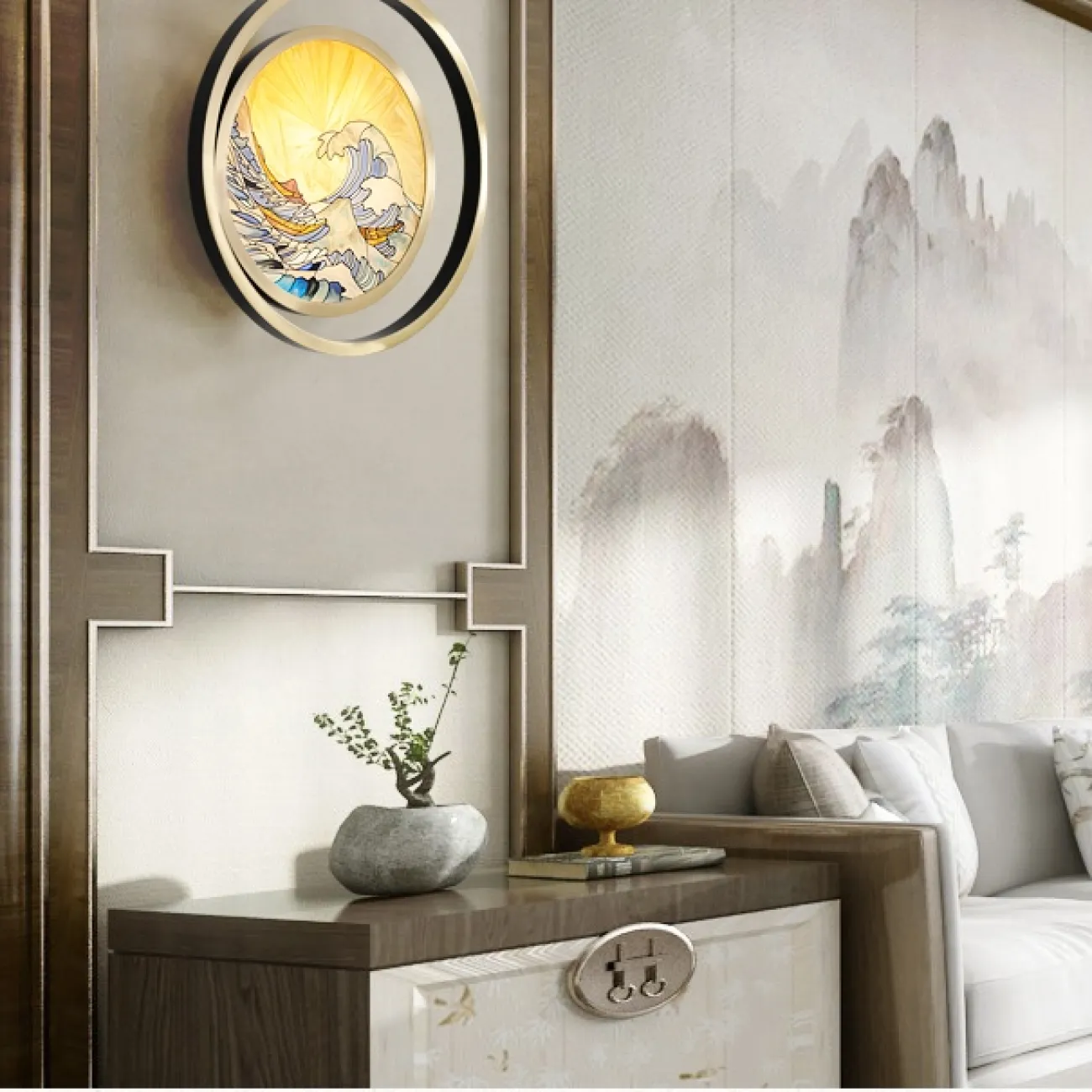 Настенный светильник AKIRA WAVE WALL от ImperiumLoft