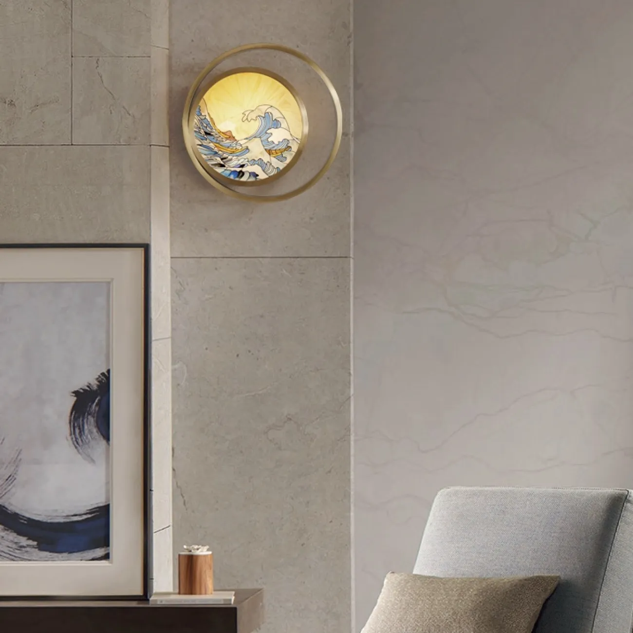 Настенный светильник AKIRA WAVE WALL от ImperiumLoft
