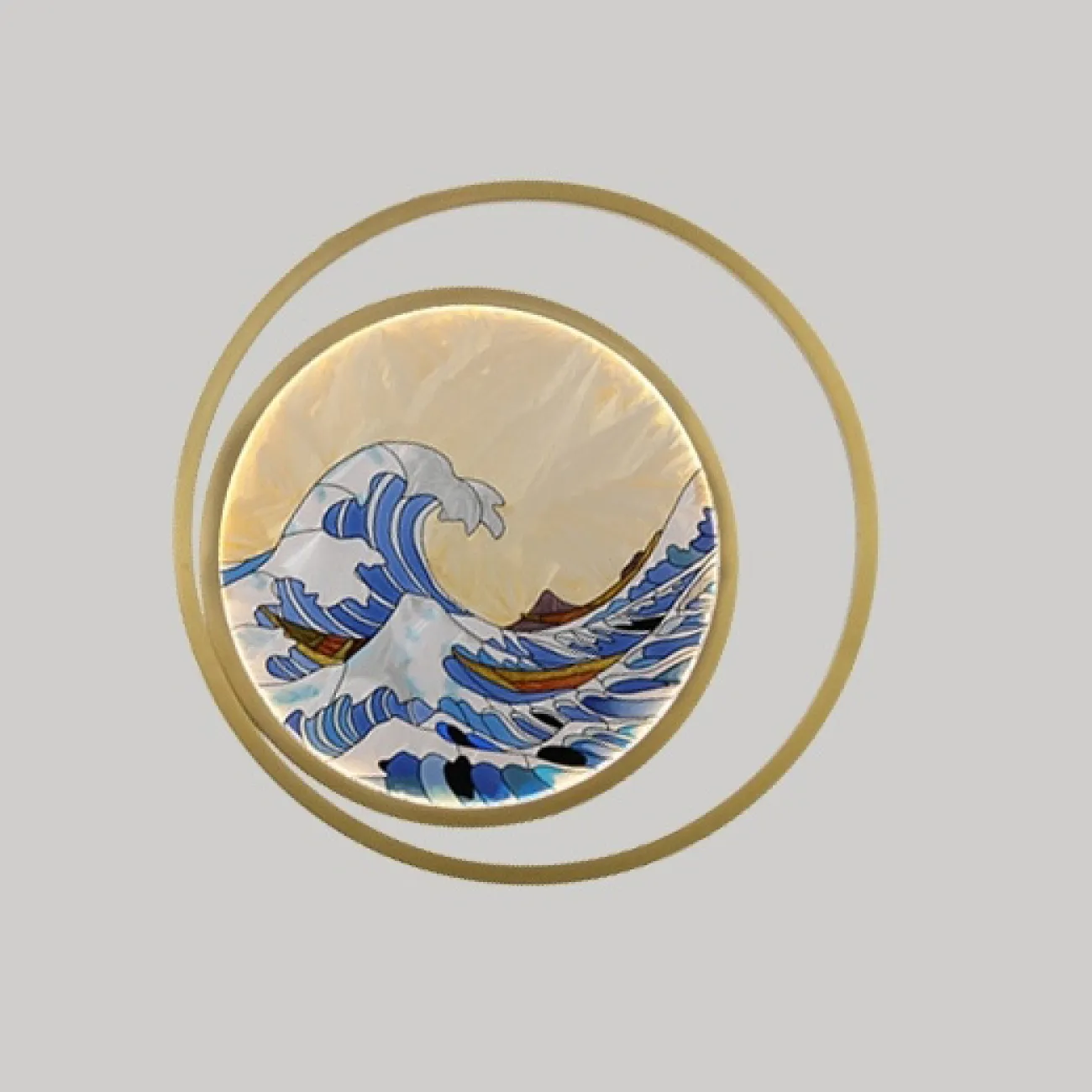 Настенный светильник AKIRA WAVE WALL от ImperiumLoft