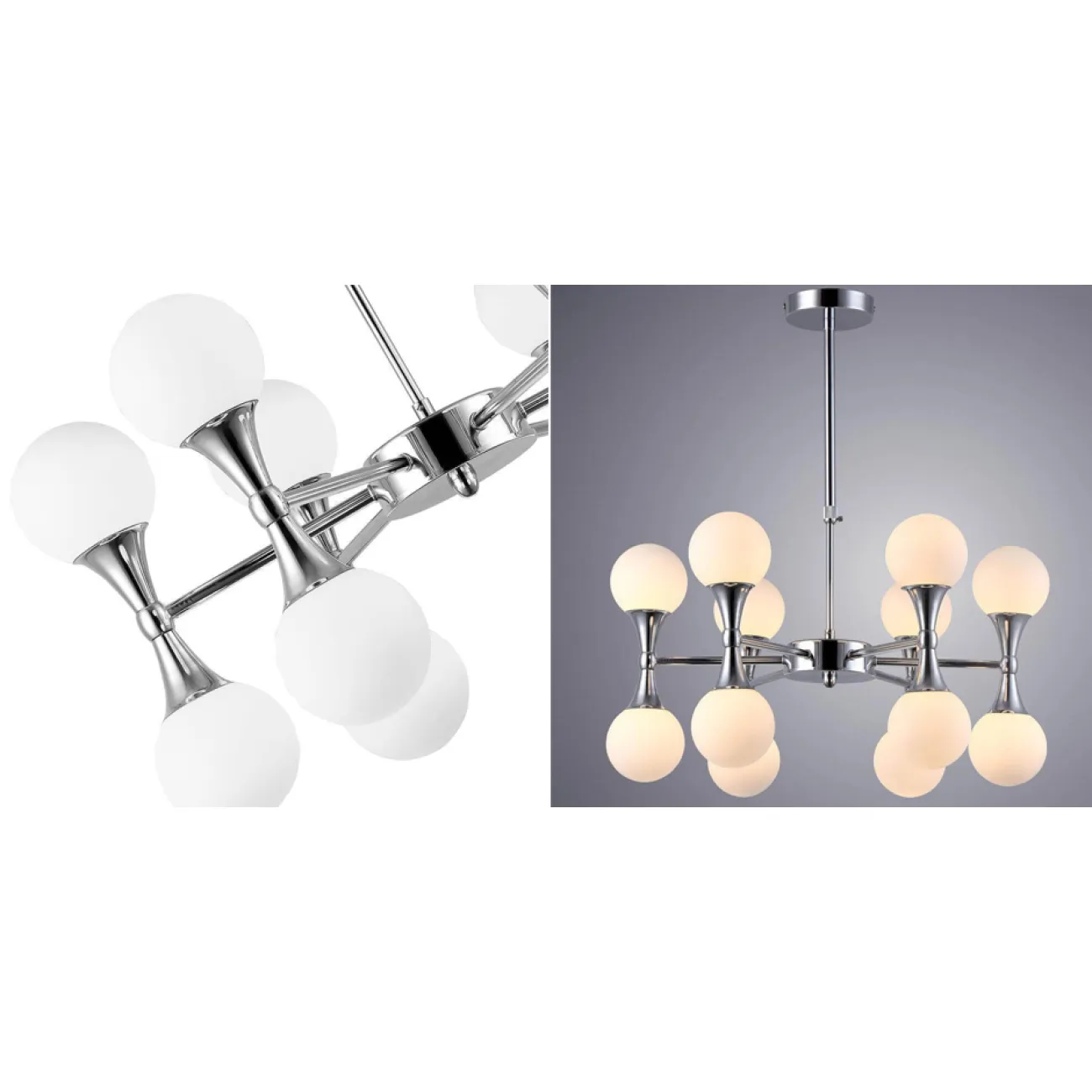 Люстра Ball Valley Chandelier Chromium 12 от ImperiumLoft Люстра Ball Valley Chandelier Chromium 12 от ImperiumLoft