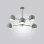 Люстра на штанге SVEN 6 lamps Green от ImperiumLoft