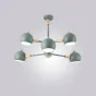 Люстра на штанге SVEN 6 lamps Green от ImperiumLoft