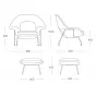Кресло Womb Chair and Ottoman designed by Eero Saarinen in 1948 от LaLume