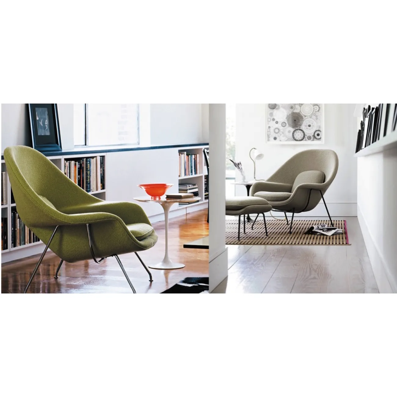 Кресло Womb Chair and Ottoman designed by Eero Saarinen in 1948 от LaLume