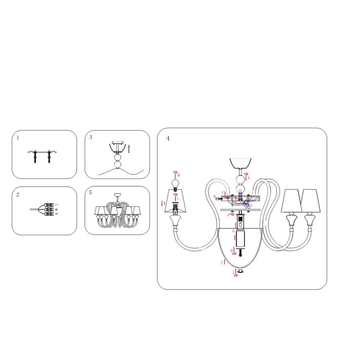 Люстра в классическом стиле NAOMI от ImperiumLoft