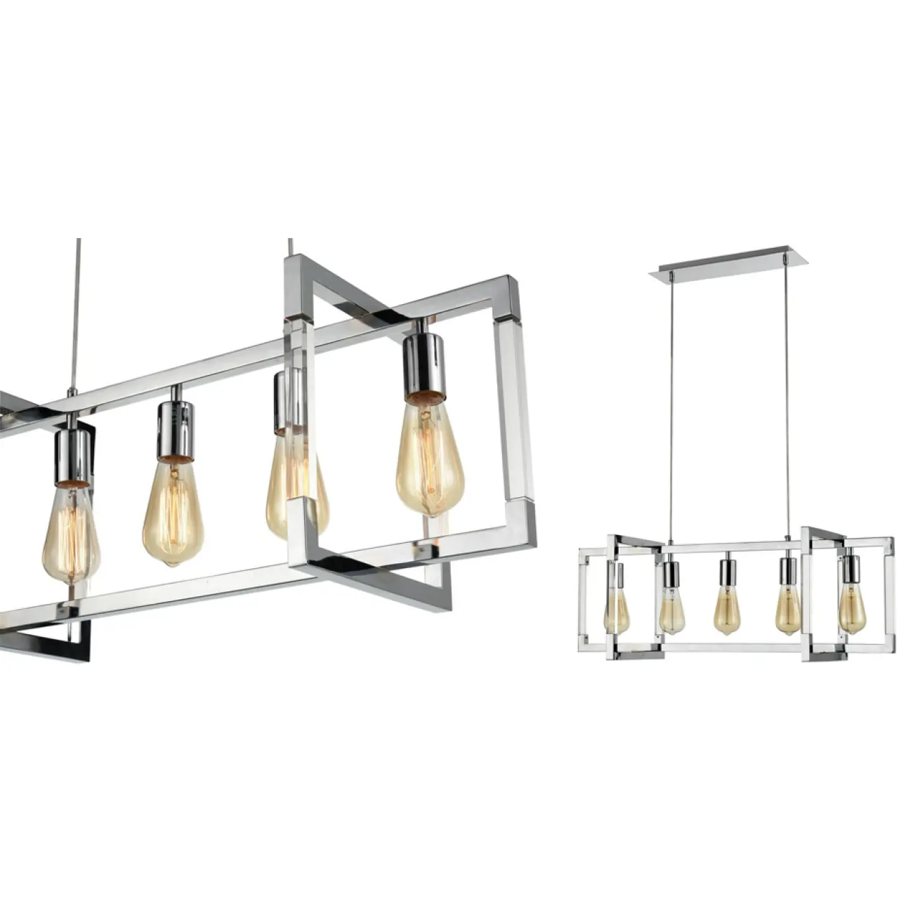 Подвесной светильник Transparent Strips Chromium 5