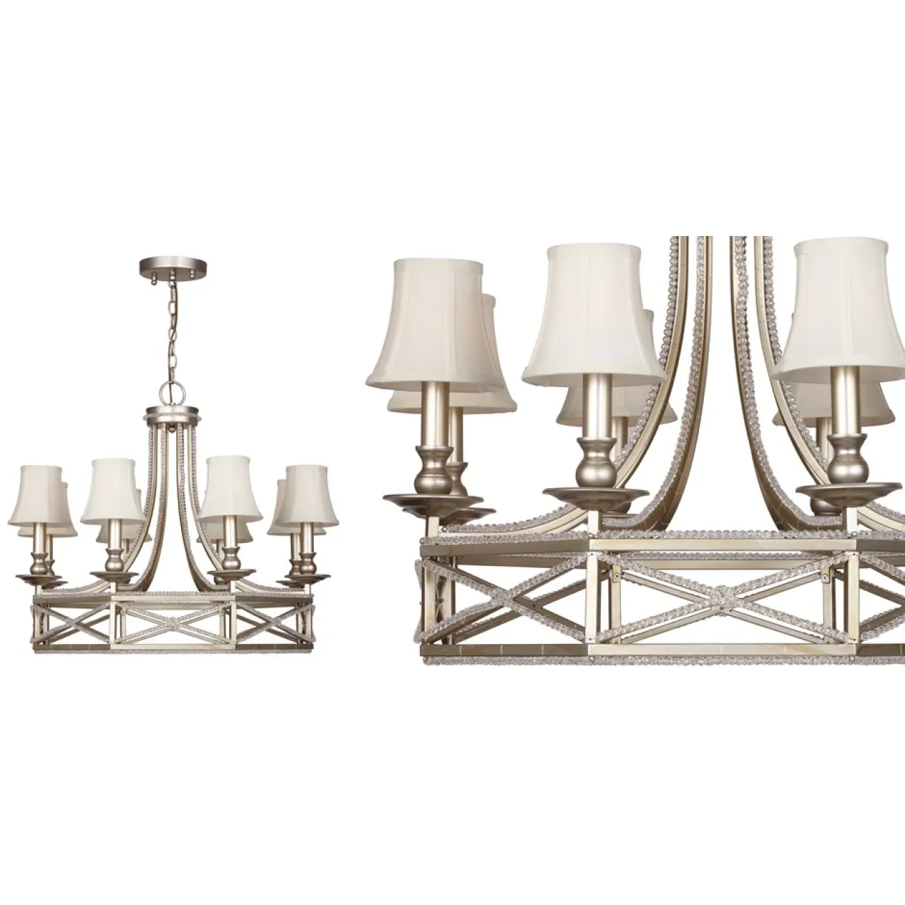 Люстра Foiling Spider Web Silver 8