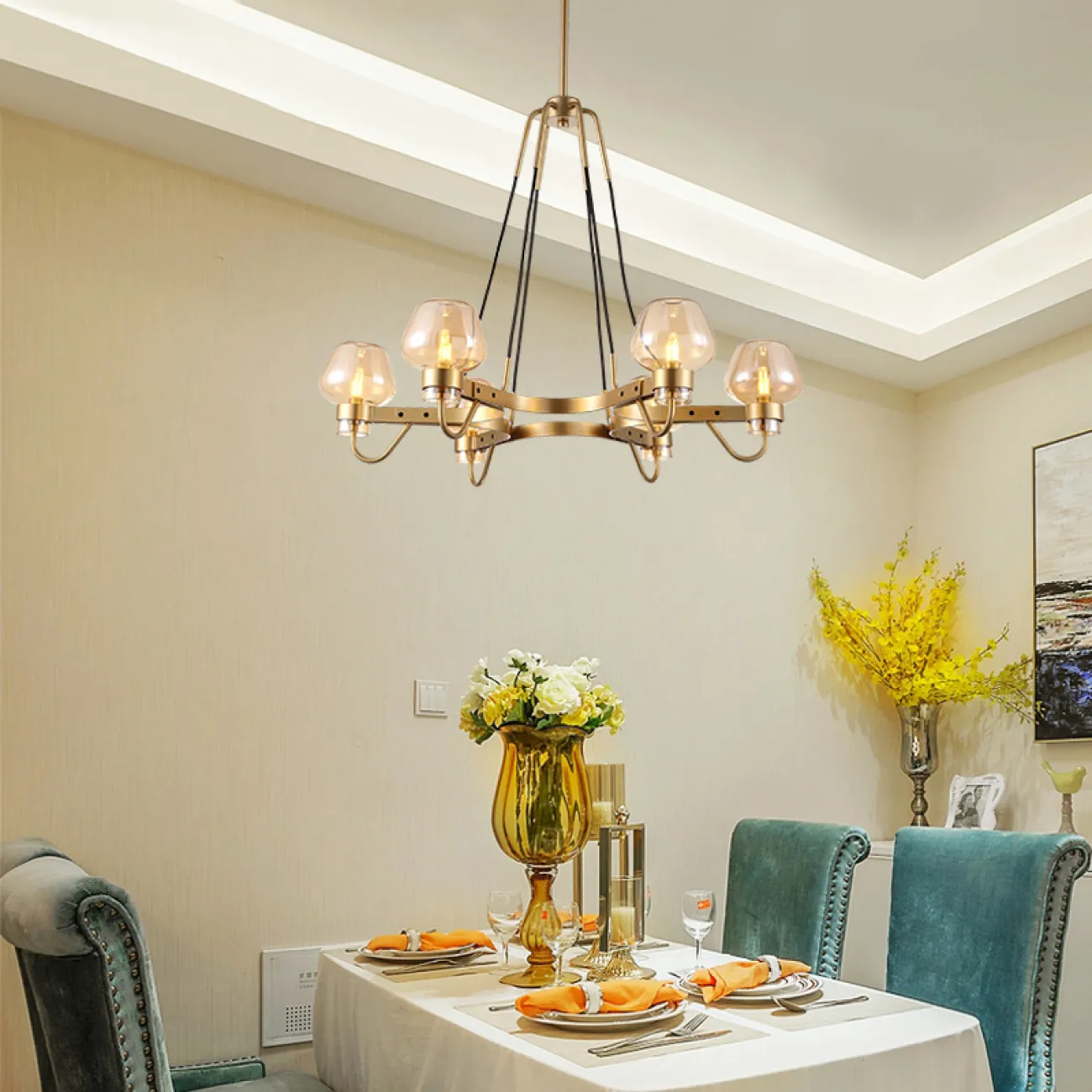 Люстра MONTALEMBERT by Studios 8 lamps Gold/Smoky от ImperiumLoft