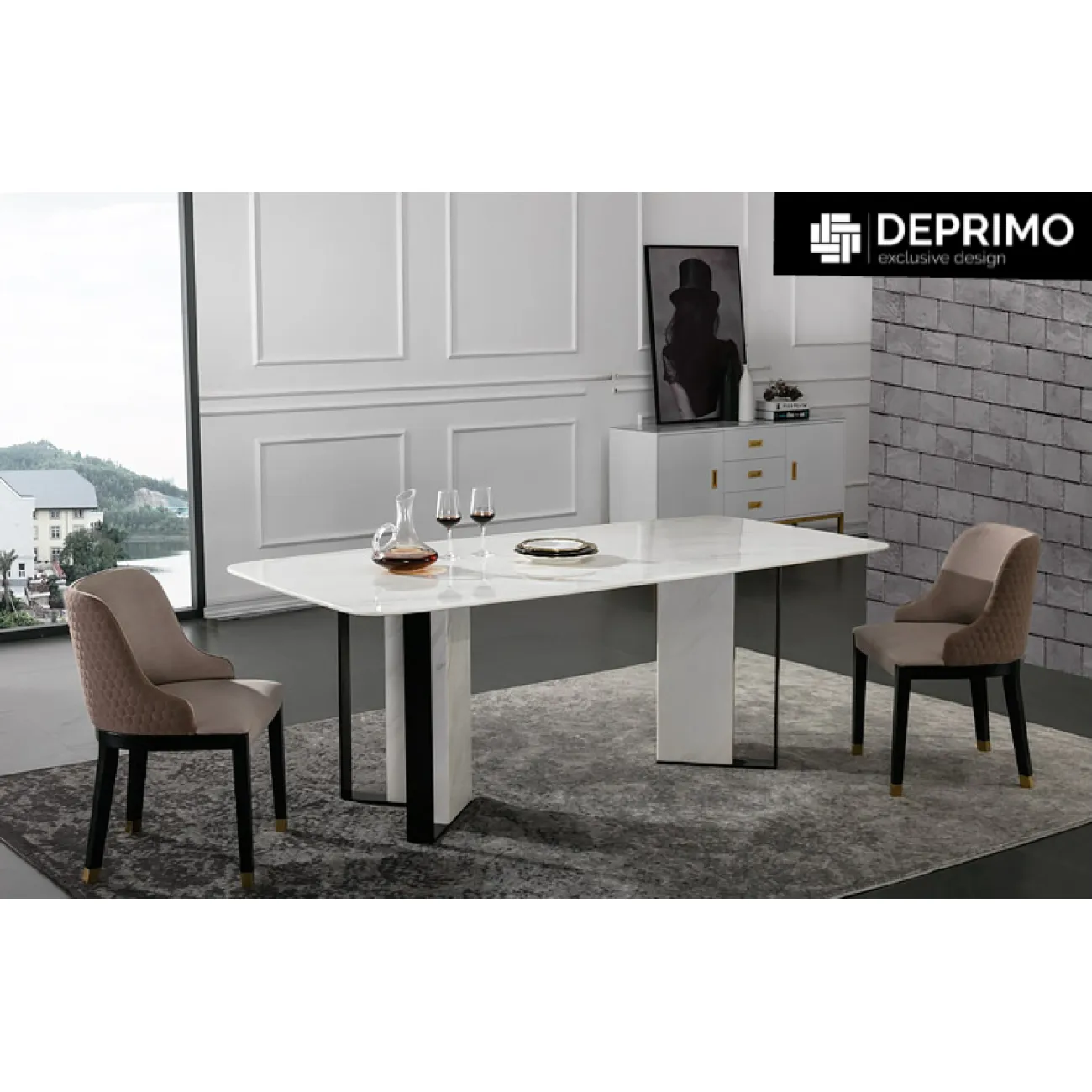 Дизайнерский обеденный стол LaLume-AZ00375 Дизайнерский обеденный стол LaLume-AZ00375