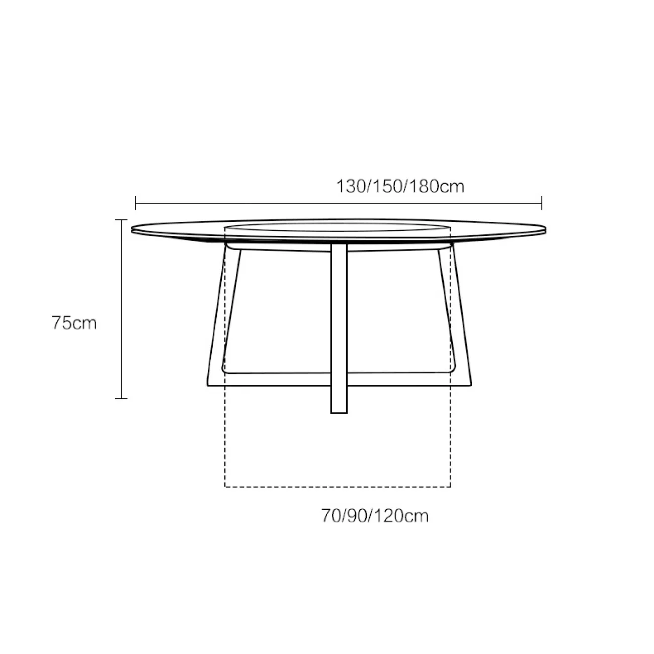 Дизайнерский обеденный стол LaLume-AZ00349