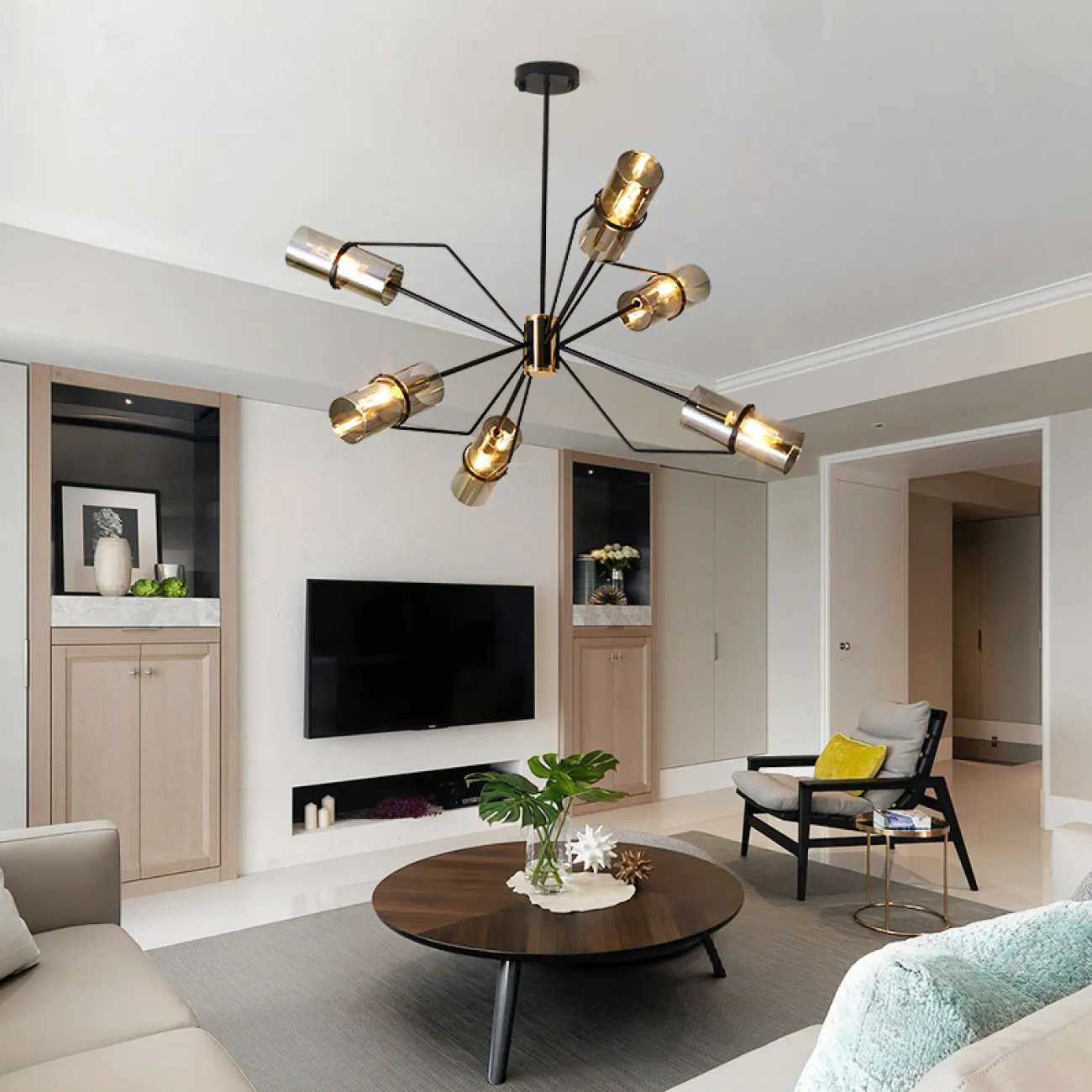 Люстра на штанге SALUT от ImperiumLoft