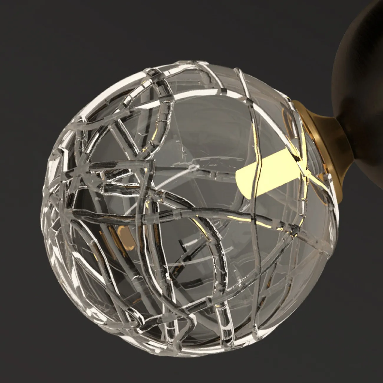 Потолочный светильник INGELA A D12 Brass от ImperiumLoft