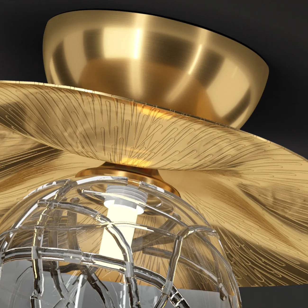 Потолочный светильник INGELA A D12 Brass от ImperiumLoft