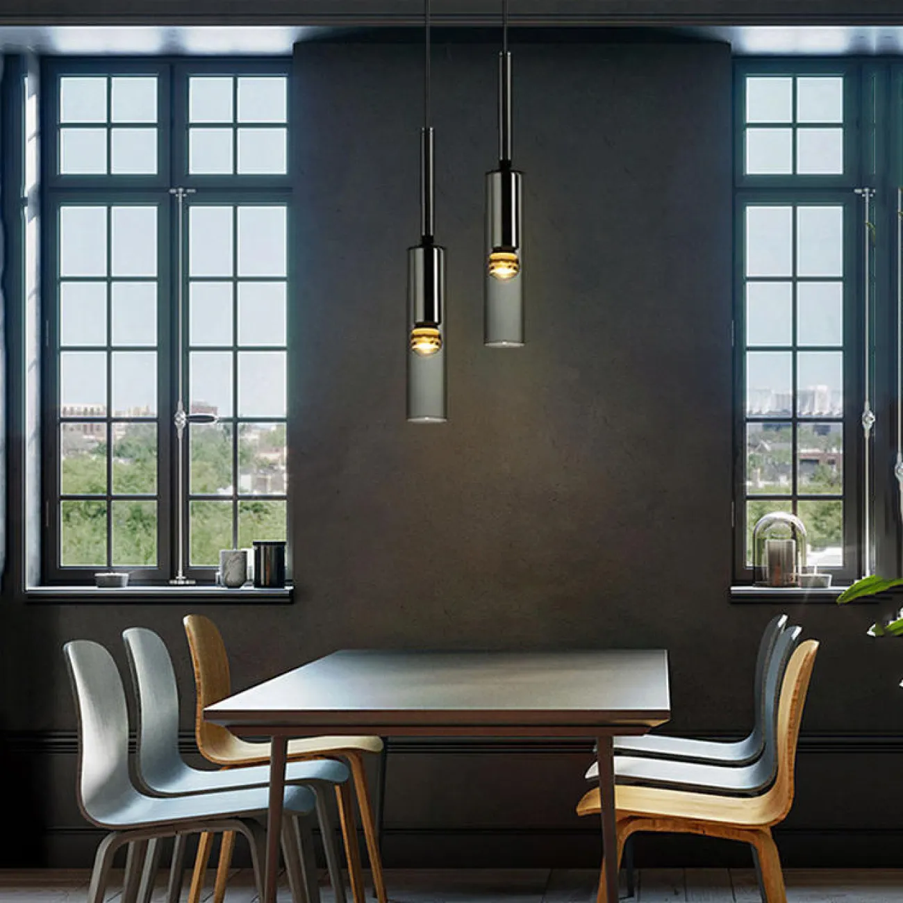 Подвесной светильник NIGHT gray от ImperiumLoft