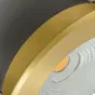 Точечный встраиваемый светильник круглой формы с рельефной внутренней поверхностью и окантовкой латунного оттенка ACT D8 4000К 5W