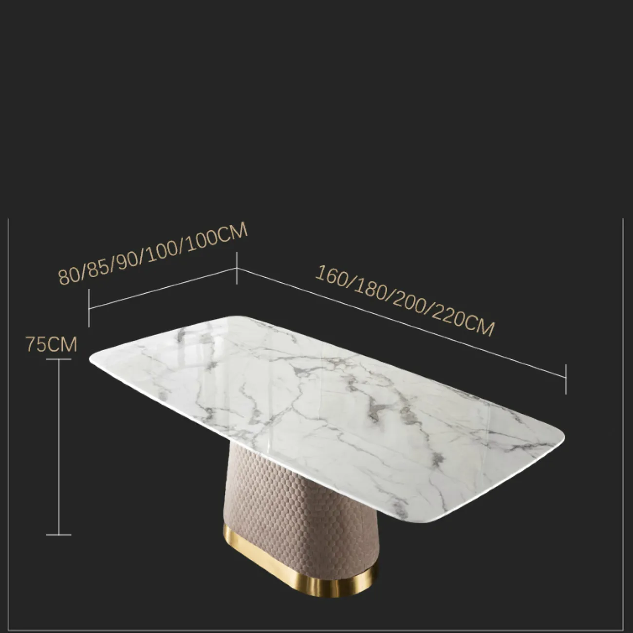 Дизайнерский обеденный стол LaLume-AZ00348