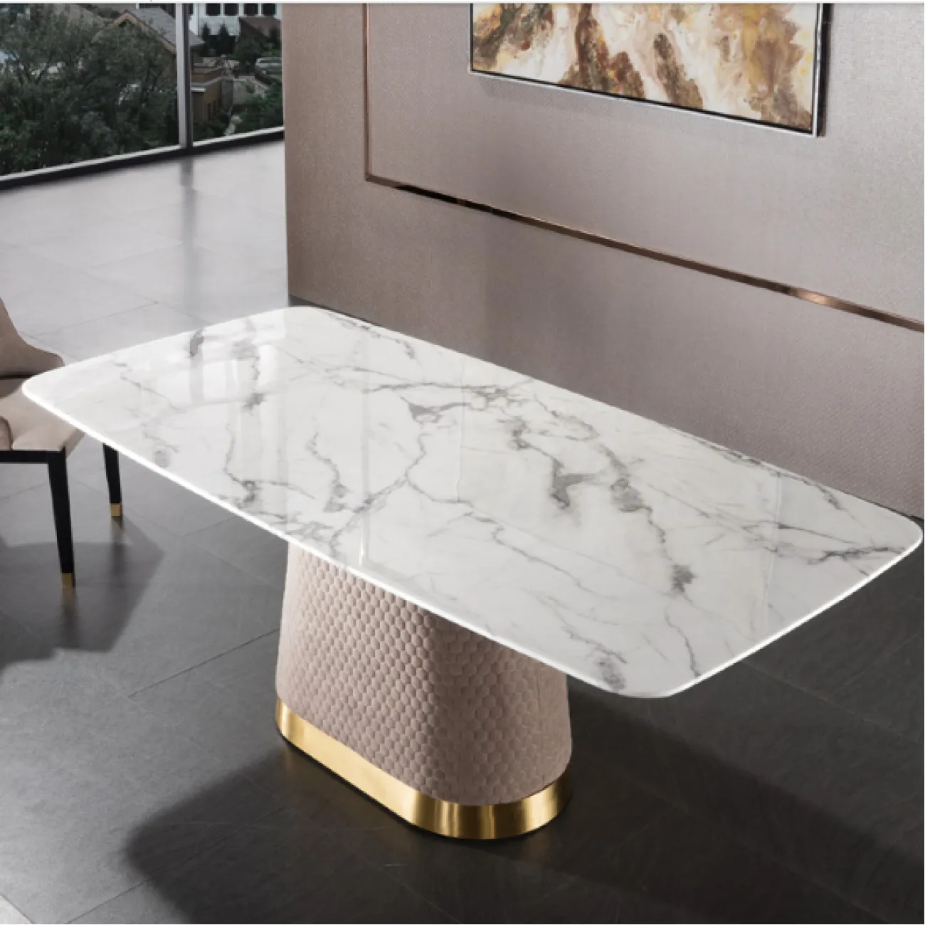 Дизайнерский обеденный стол LaLume-AZ00348