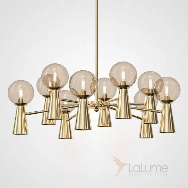 Потолочная люстра ABELINA L20 Gold Amber от ImperiumLoft