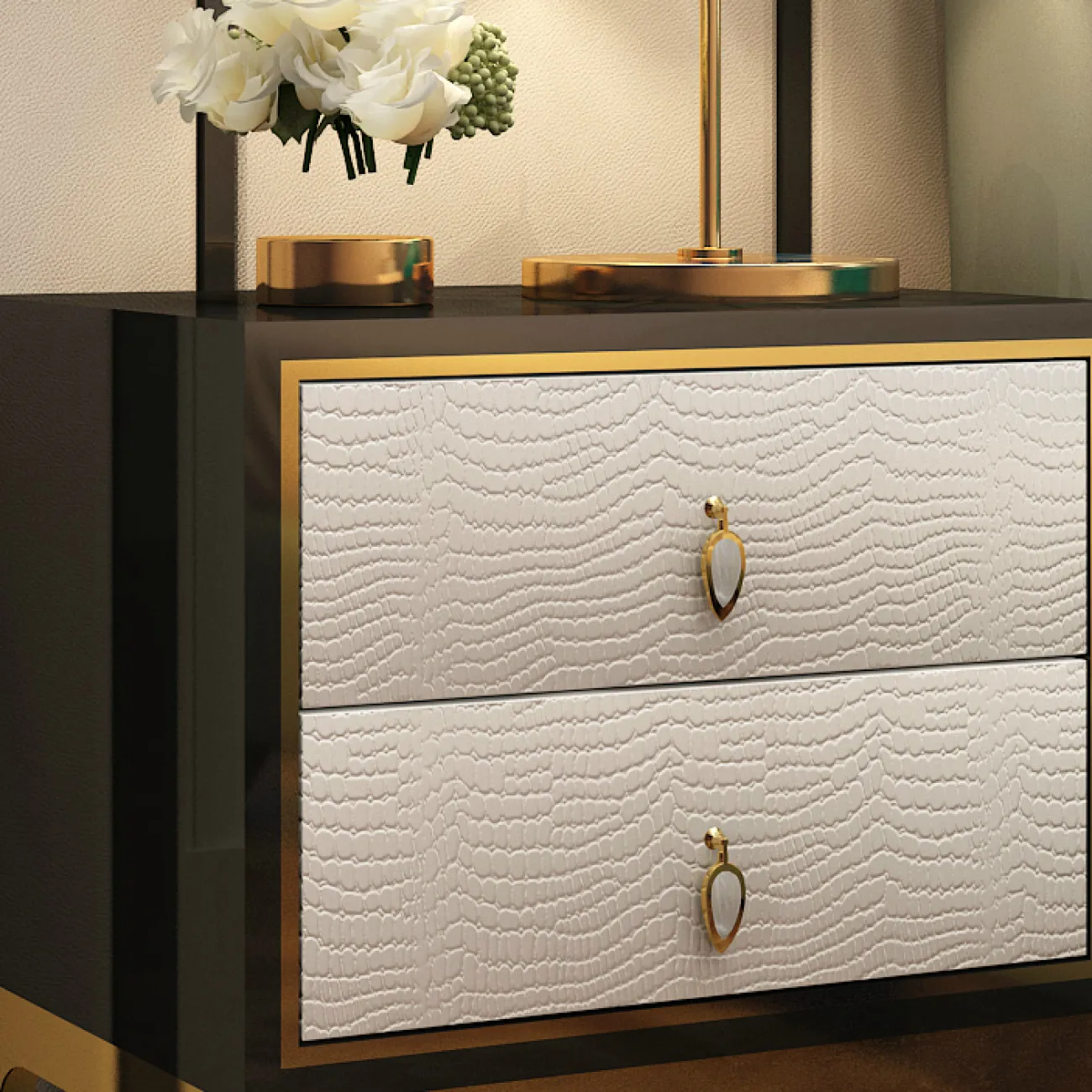 Дизайнерская прикроватная тумба - LaLume-TT00139