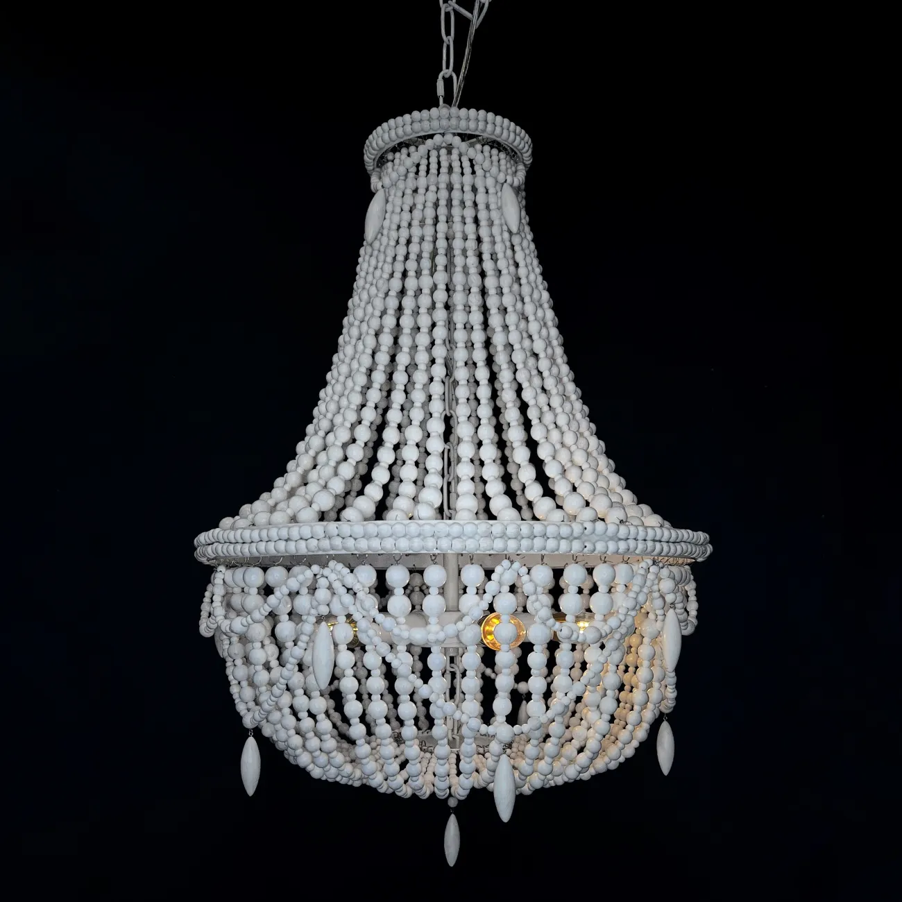 Люстра RH Anselme White Wood Large Chandelier от ImperiumLoft