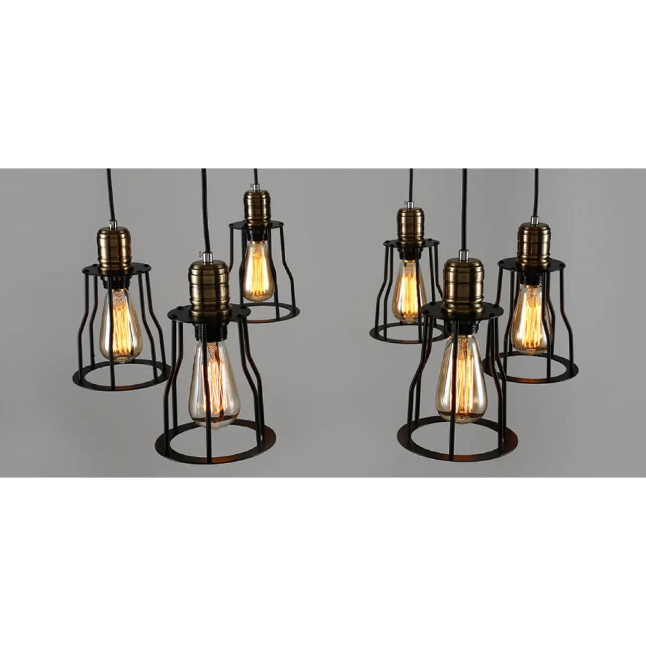 Люстра Loft Industrial 10 wire Cage Filament Pendant от LaLume