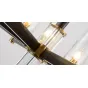 Люстра LIAISON ONE-TIER black and brass Chandelier 8
