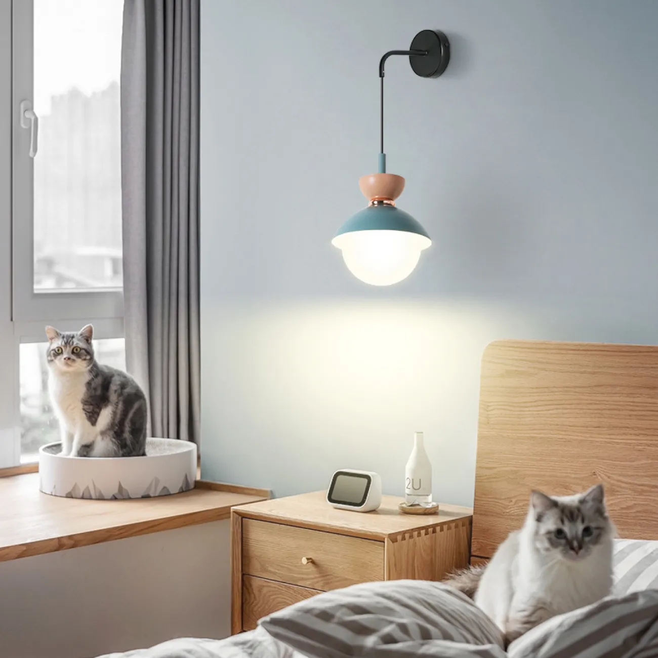 Настенный светильник POMPON WALL Grey Blue от ImperiumLoft